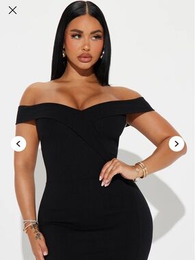 Off shoulder midi dress